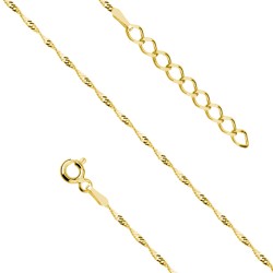 Bratara de picior argint placata cu aur galben 23-26 cm x 1,2mmDiAmanti GDSL27XG-DIA (Argint 925‰ 1 g.)